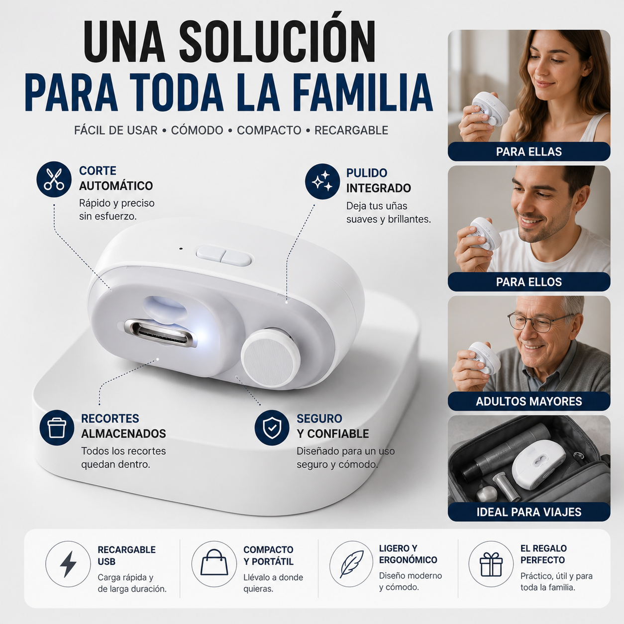 Consigue uñas perfectas sin esfuerzo ni cortes dolorosos.