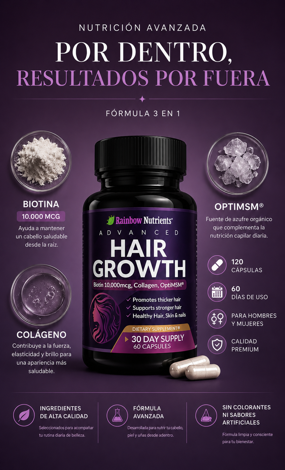Devuélvele a tu cabello la fuerza, el volumen y el brillo que le falta.