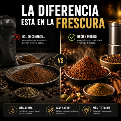 Olvidate de sabores apagados y disfruta ingredientes frescos, intensos y llenos de aroma en segundos.