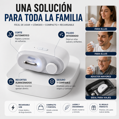 Consigue uñas perfectas sin esfuerzo ni cortes dolorosos.